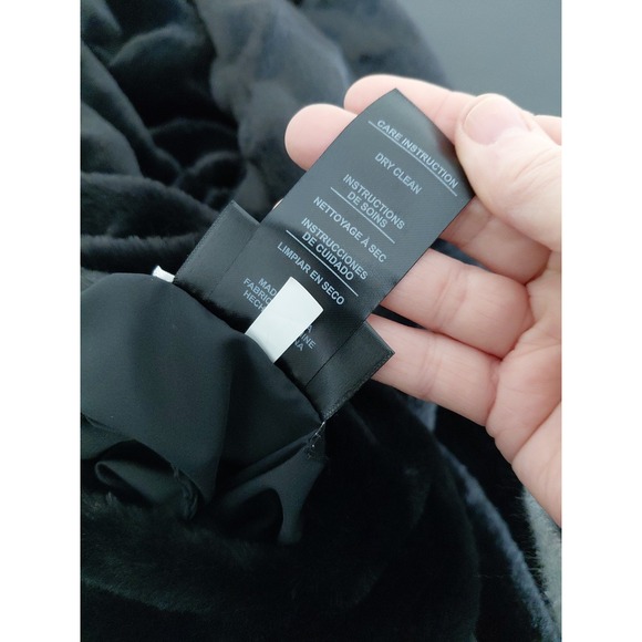 Kensie Women's Reversible Plush Jacket Faux Fur Teddy Coat Size Large Cozy Boxy - Picture 8 of 8